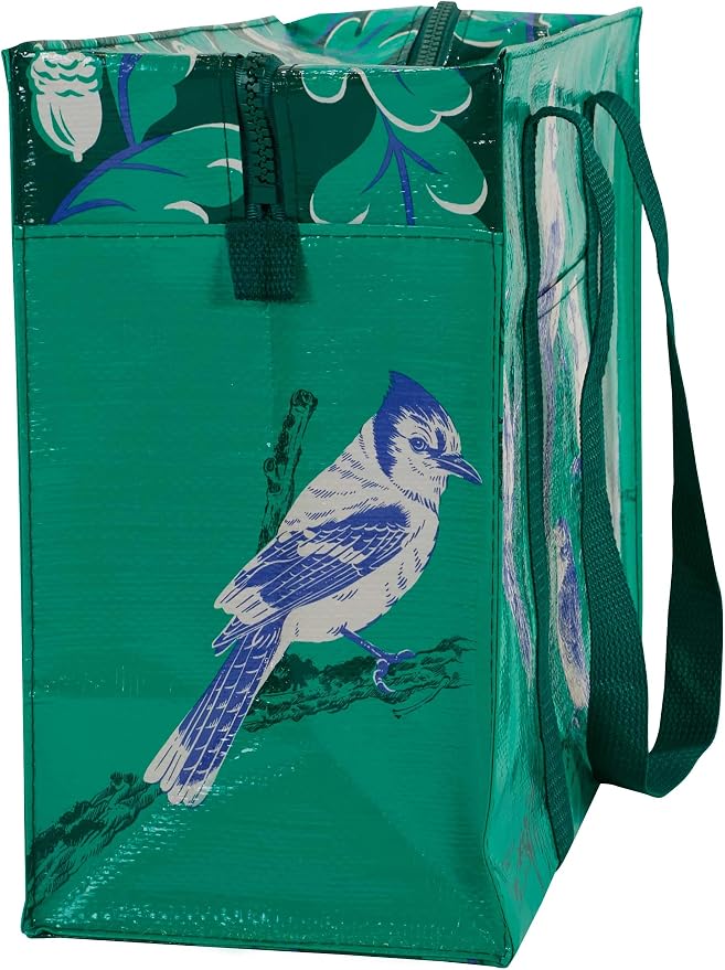 Blue Q Reusable Shoulder Tote Bag – Carry Everywhere Bag with a Hefty Zipper, Durable, Fun Design, 95% Recycled Material - Image 2
