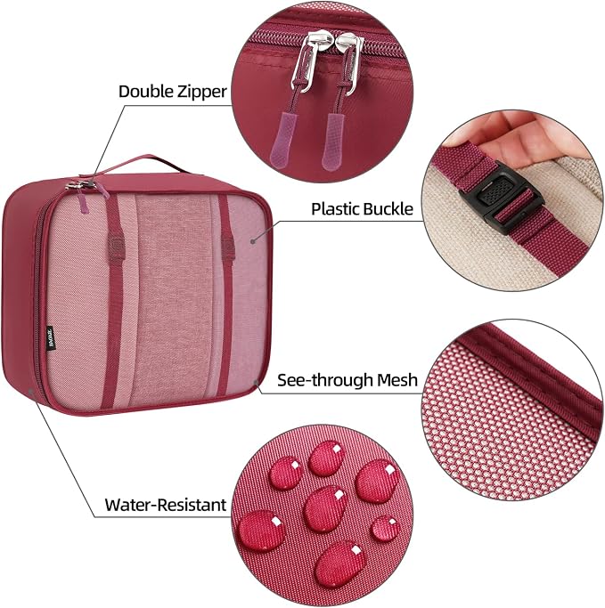 BAGAIL 6 Set/8 Set/10 Set Packing Cubes Various Sizes Packing Organizer for Travel Accessories Luggage Carry On Suitcase - Image 5
