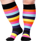 Abodhu Plus Size Compression Socks for Women& Men 15-20mmHg Wide Calf Knee High Socks by Abodhu