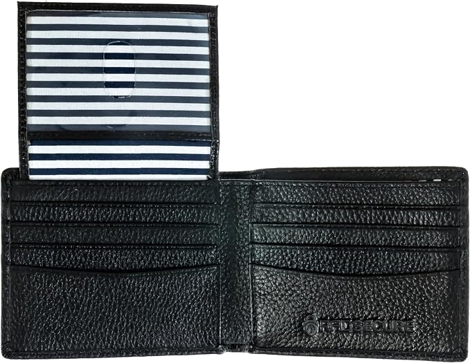 RFID Blocking Stylish Genuine Leather Wallet for Men - Excellent as Travel Bifold - Credit Card Protector by Unknown