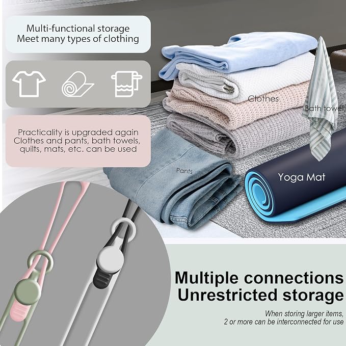 24Pcs Silicone Cable Ties, Cord Organizer Cable Management-2Sizes | Reusable Cord Ties for Electronics, Office Desk Accessories, Home Travel Essentials, Easy to Use, 4.2" and 7.1"-4 Colors - Image 5