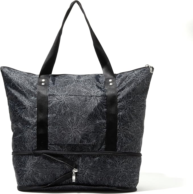 Baggallini Carryall Expandable Lightweight Travel Tote 22" Packable Folding Compact Nylon Washable Weekender w/Luggage Sleeve - Image 12