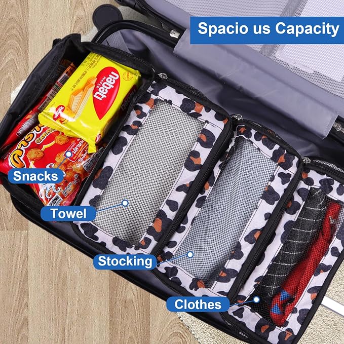 Olosar Suitcase Organizer, Travel Luggage Organizer Portable Hanging Travel Shelves Collapsible Hanging Packing Cubes for Carry on Suitcase - Image 5