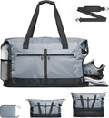 TOPEAST Foldable Travel Bag for Men & Women, 65L Weekender Overnight Duffle Bag for Travel, Expandable Airline Approved Carry-On with Shoe Compartment, Lightweight Personal Item Bag, Water-resistant by TOPEAST