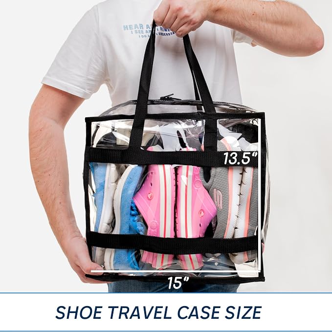 Shoe Travel Bag for Shoes - Travel Shoe Organizer - Portable Luggage Shoes Carrier Sneaker Bag - Shoe Storage Case - Image 3