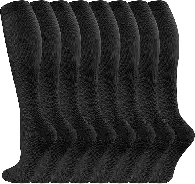 cerpite Compression Socks for Women & Men Circulation 8 Pairs Compression Socks 20-30 mmhg Best for Running,Nurse,Travel by Cerpitesportsstyles