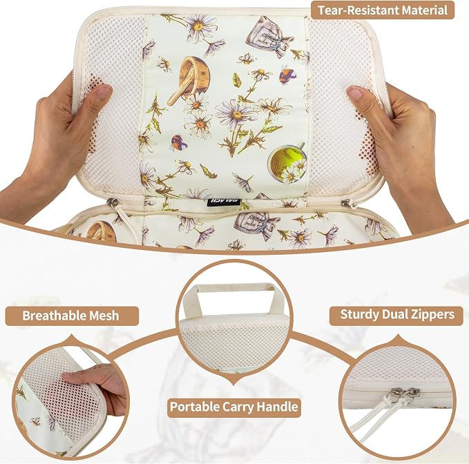 Extra Large Compression Packing Cubes for Carry On, 4 Set Lightweight Travel Packing Organizers with Breathable Mesh, Expandable Compression Cubes for Travel, Herbal - Image 3