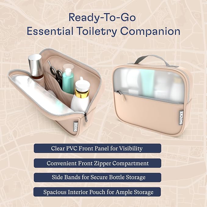 Shacke 8 Set Packing Cubes for Travel, Shoe & Toiletry Bags (Nude Biege) | Complete Suitcase Organizer Bags Set: 4 Luggage Packing Cubes + Laundry, Shoe, Toiletry & Accessories Bags for Any Trip - Image 7