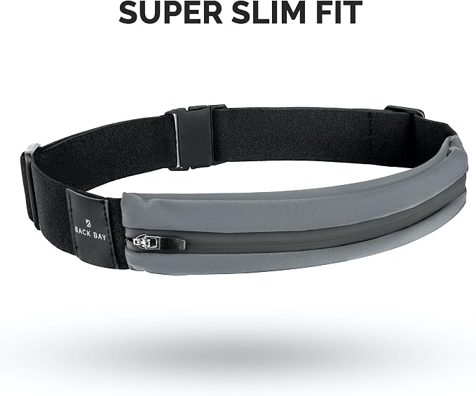 No-Bounce Slim & Secure Running Belt, Fits ALL Phones, Keys, Cards, Gels | Comfortable for Long Runs, Running Waist Pack for Men, Slim Running Belt Fanny, Comfortable for Long Runs, Adjustable Sizing - Image 3
