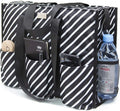 TOPDesign Utility Water Resistant Tote Bag with 13 Pockets, Top Zipper Closure & Thick Bottom Support, for Working Women by TOPDesign