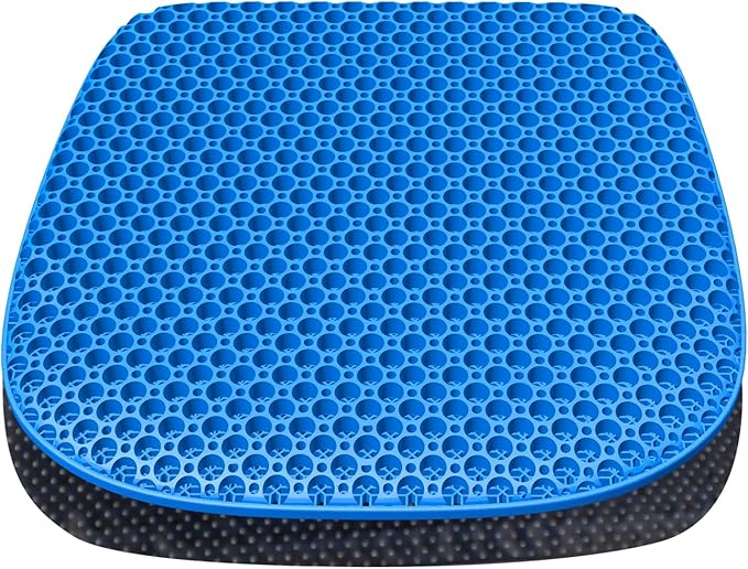 Large Gel Seat Cushion for Long Sitting with Non-Slip Cover,Soft & Breathable,Seat Cushion for Chair,Car,Office,Desk Chair,Wheelchair by TONINT