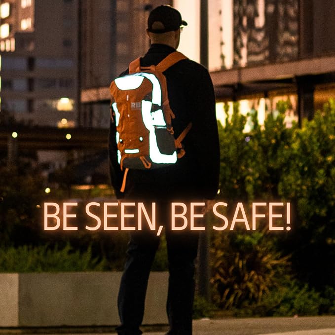 Reflective Motorcycle Backpack, Hi Viz Commuter Riding Bag | Designed by Riders for Everyday Rides with Laptop Compartment and Helmet Net. Built to Help You Be Seen. - Image 2