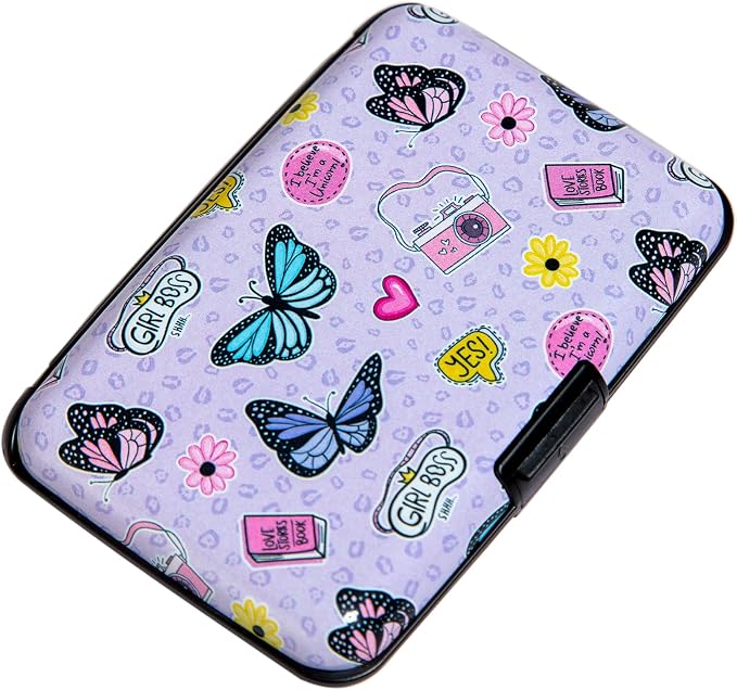 Credit Card Holder Small RFID Blocking Wallet Business Metal Slim Mini Aluminum Hard Case for Women Men by Kaabao