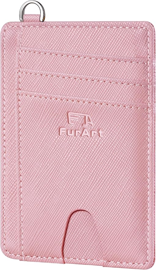 FurArt Slim Minimalist Wallet RFID Credit Card Holder for Men | slim minimalist compact rfid id window thin by FurArt