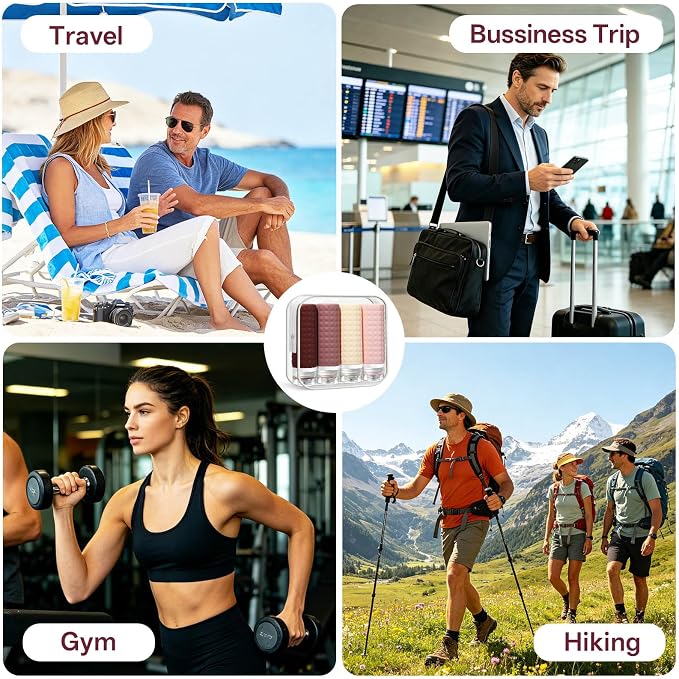 Travel Bottles for Toiletries, TSA Approved Travel Size Containers, Leak Proof Silicone Shampoo Bottles, Small Toiletry Containers with Clear Bag for Shampoo Conditioner Lotion - Image 7