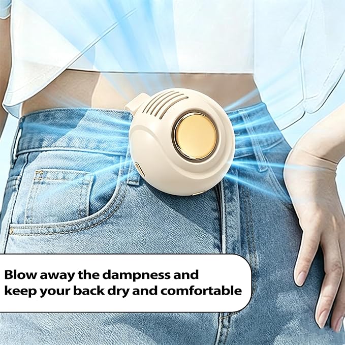 Portable Clip on Fan Mini USB Rechargeable, Small Clip on Fan for Shirt Bag 360° Rotation, Strong Airflow Quiet, Personal Handheld Fan Hands Free Outdoor(White) - Image 6