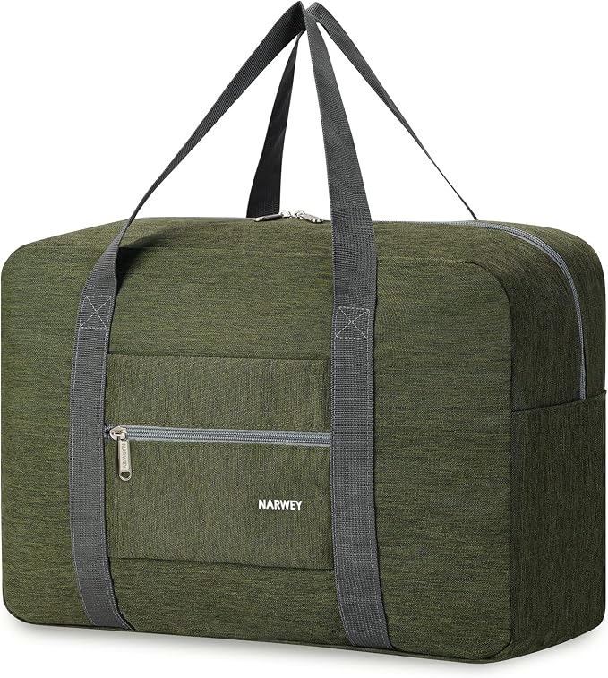 For Spirit Airlines Personal Item Bag Foldable Travel Duffel Bag Tote Carry on Luggage Duffle Overnight for Women and Men by Narwey