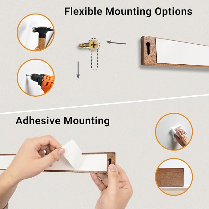 Yuoyar Wooden Magnetic Knife Holder - 15.5" Magnetic Knife Strips for Wall - knife storage kitchen accessories (15.5in) - Image 5