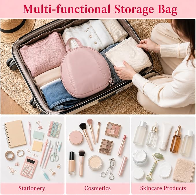 Travel Underwear Organizer Bag Travel Underwear Packing Cube | Portable Multi-Compartment Storage Bag for Women Clothes, Lingerie, Bras, Ideal for Luggages, Suitcases and Carry-Ons - Image 6