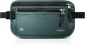 VULKIT Money Belt for Travel, Hidden Passport Holder, Anti-Theft Travel Wallet Under Clothes, RFID Blocking Waist Pouch, Undercover Fanny Pack, Deep Teal by VULKIT