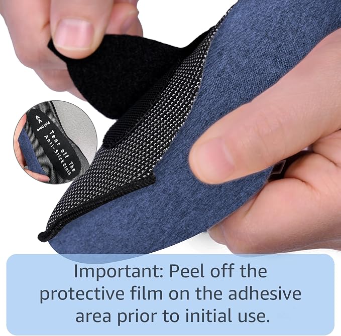 Neck Travel Pillows for Airplanes Memory Foam Neck Comfort Pillow Compact Ergonomic Design Sleeping Essentials for Long Flights Car Rides and Home Use (Blue) - Image 5