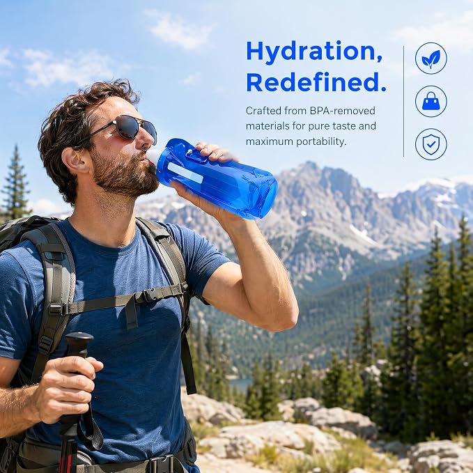 4 Pack Collapsible Water Bottles for Travel – 16oz Foldable Water Bottle with Carabiner,Leakproof Lid, 480ML Portable Reusable BPA-Free Water Bottle for Hiking,Sports,Camping,Biking - Image 2