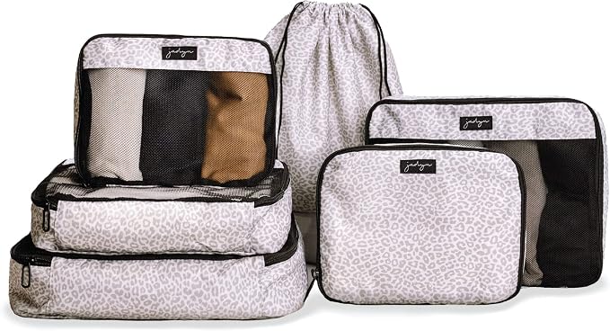 Packing Cubes for Travel, 6-Piece Large Packing Cube Organizer Set for Suitcase, Duffel Bag, Luggage, Multiple Sizes Travel Essentials (Desert Leopard) by Jadyn