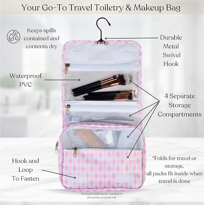 Packing Cubes Set-Cute Packing Cubes for Travel, Luggage Organizer Bags for Suitcase, Perfect for Kids and Family, Floral, Neutral & Aesthetic Travel Organizer Set -Pink - Image 4