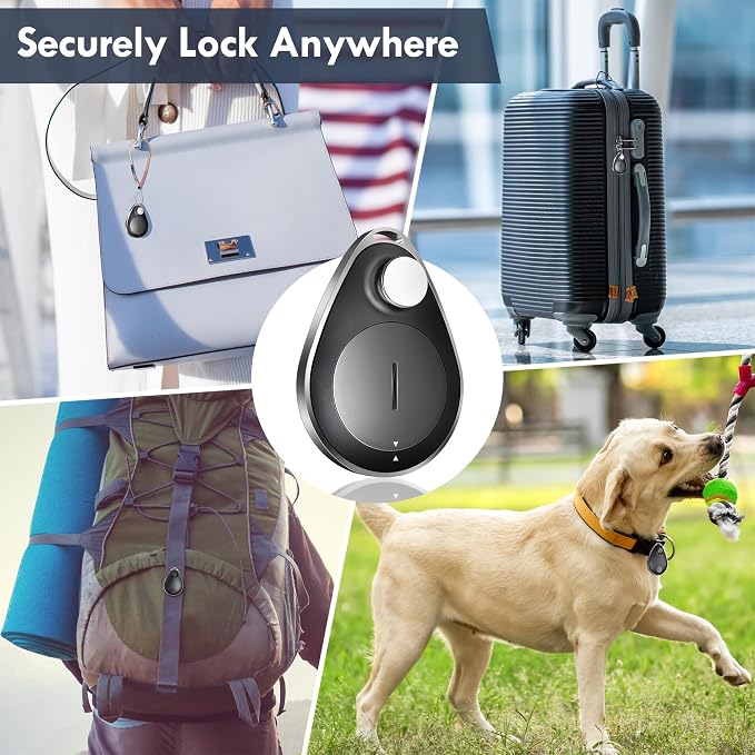 GPS Tracker for Kids 4 Pack, Magnetic Unlocker Tool, Hidden Anti-Removal Pin Tag, Works with Apple Find My (iOS only), No Monthly Fee, Tracking Device for Children Elderly Pets Backpack - Image 7