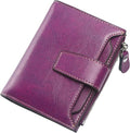 Small Compact Women Wallet RFID Blocking Genuine Leather Bifold Purse with ID Windows by Lavemi