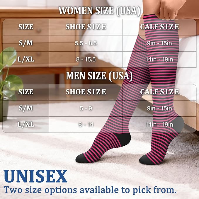 FEYHAY Copper Compression Socks (3 Pairs) 15-20 mmHg Circulation is Best Athletic & Daily for Men & Women, Running, Climbing - Image 6