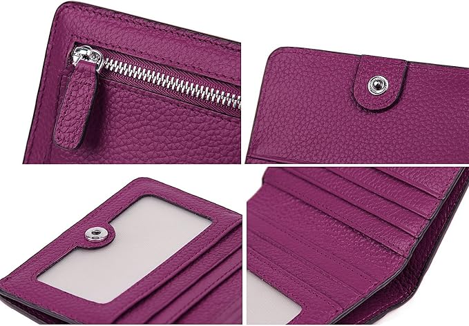 Small Leather Wallet for Women, Ladies Credit Card Holder RFID Blocking Women's Mini Bifold Pocket Purse - Image 7
