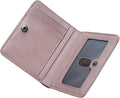 Alldaily Small RFID Wallet for Women Slim Compact Bifold Pocket Ladies Travel Mini Purse (Dark Pink) by Alldaily