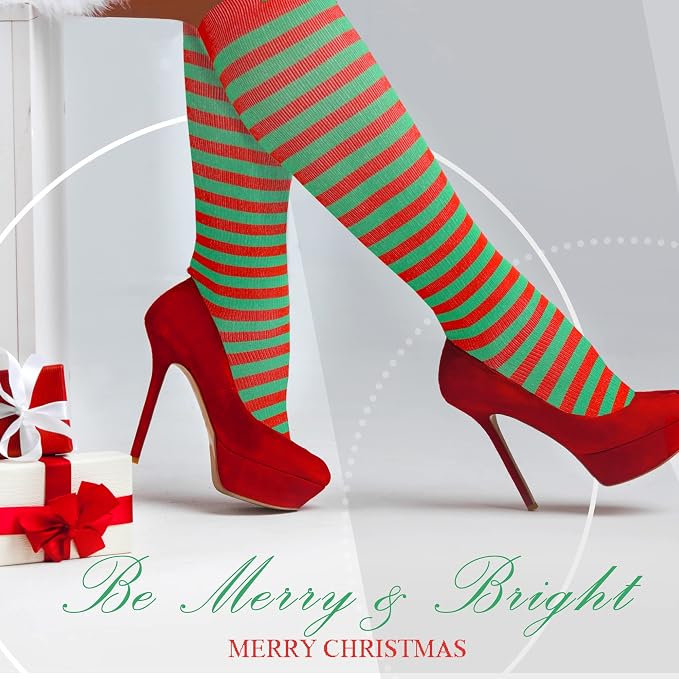 Medical Compression Socks for Women and Men 3 Pairs 20-30 mmHg Knee High Christmas Compression Stockings Circulation Best for Running Athletic Nurses - Image 3