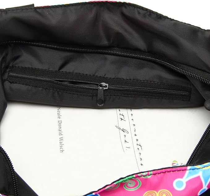 Beach Tote Bags Travel Totes Bag Shopping Zippered Tote for Women Foldable Waterproof Overnight Handbag - Image 8