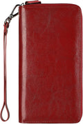Small Compact Women Wallet RFID Blocking Genuine Leather Bifold Purse with ID Windows by Lavemi