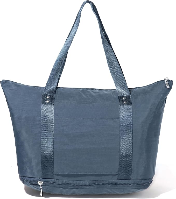 Baggallini Carryall Expandable Lightweight Travel Tote 22" Packable Folding Compact Nylon Washable Weekender w/Luggage Sleeve - Image 9