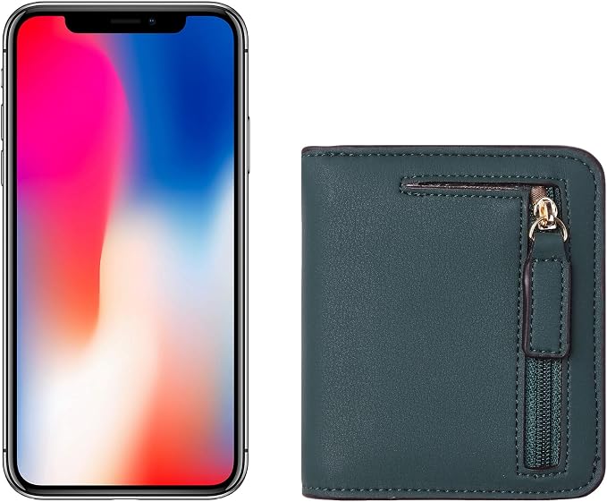 Toughergun Women’s Small Slim Leather Wallet with RFID Protection, Compact Bifold Mini Purse with Clear ID Window - Image 6