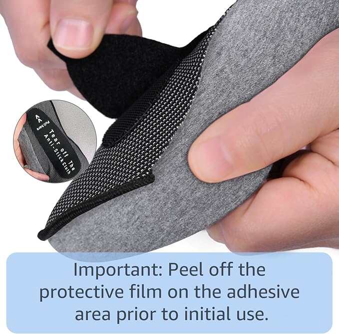 Neck Travel Pillows for Airplanes Memory Foam Neck Comfort Pillow Compact Ergonomic Design Sleeping Essentials for Long Flights Car Rides and Home Use (Grey) - Image 5