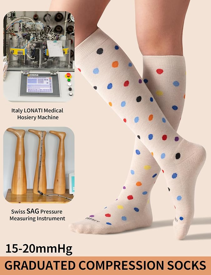 Silky-Soft Merino Wool Compression Socks 15-20 mmHg for Women & Men 2 Pairs | High-Stretch Adaptive Fit | Moisture-Wicking & Breathable | Seamless Toe| Cushioned Sole | Ideal for Flying, Travel & Running - Image 7