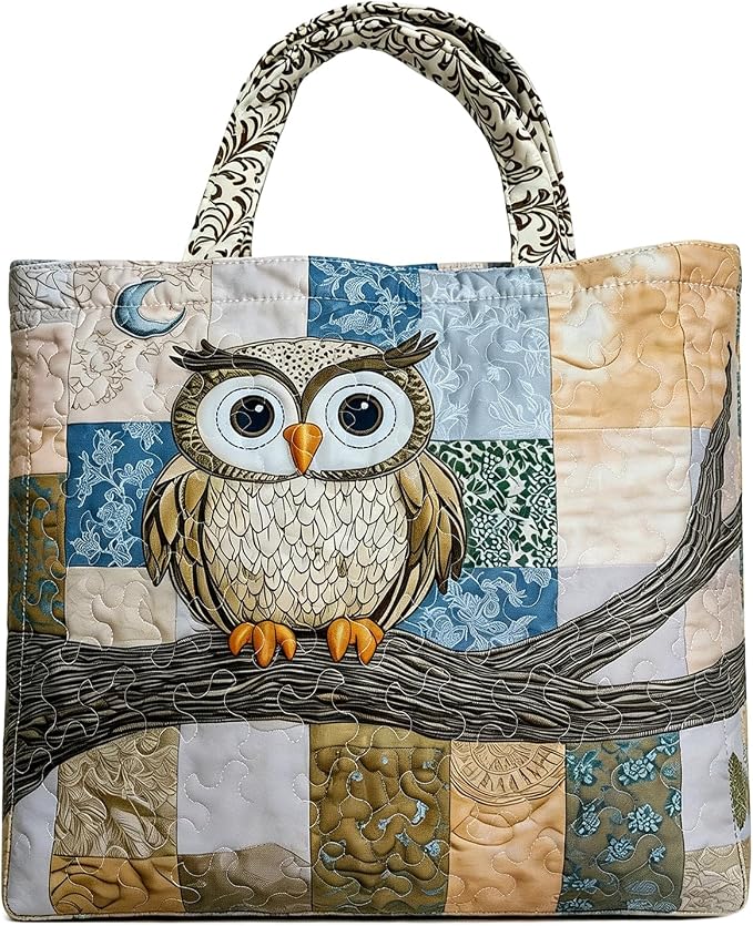 Women's Quilted Tote Bag – Lightweight Large Capacity Foldable for Travel | 20.87" L x 15.75" H by Unknown