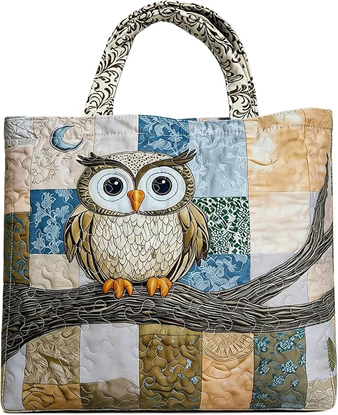 Women's Quilted Tote Bag – Lightweight Large Capacity Foldable for Travel | 20.87" L x 15.75" H - Image 6