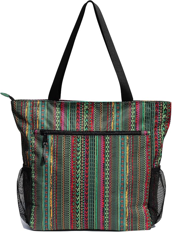 ESVAN Original Floral Water Resistant Large Tote Bag Shoulder Bag for Gym Beach Travel Daily Bags Upgraded - Image 8
