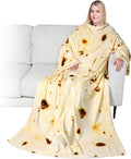 PAVILIA Wearable Blanket with Sleeves for Adult Women Men, Cozy Fleece Warm Wrap Throw with Arms, Gifts for Christmas, Wife by PAVILIA