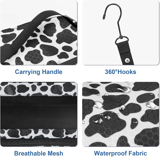Olosar Suitcase Organizer, Travel Luggage Organizer Portable Hanging Travel Shelves Collapsible Hanging Packing Cubes for Carry on Suitcase - Image 3