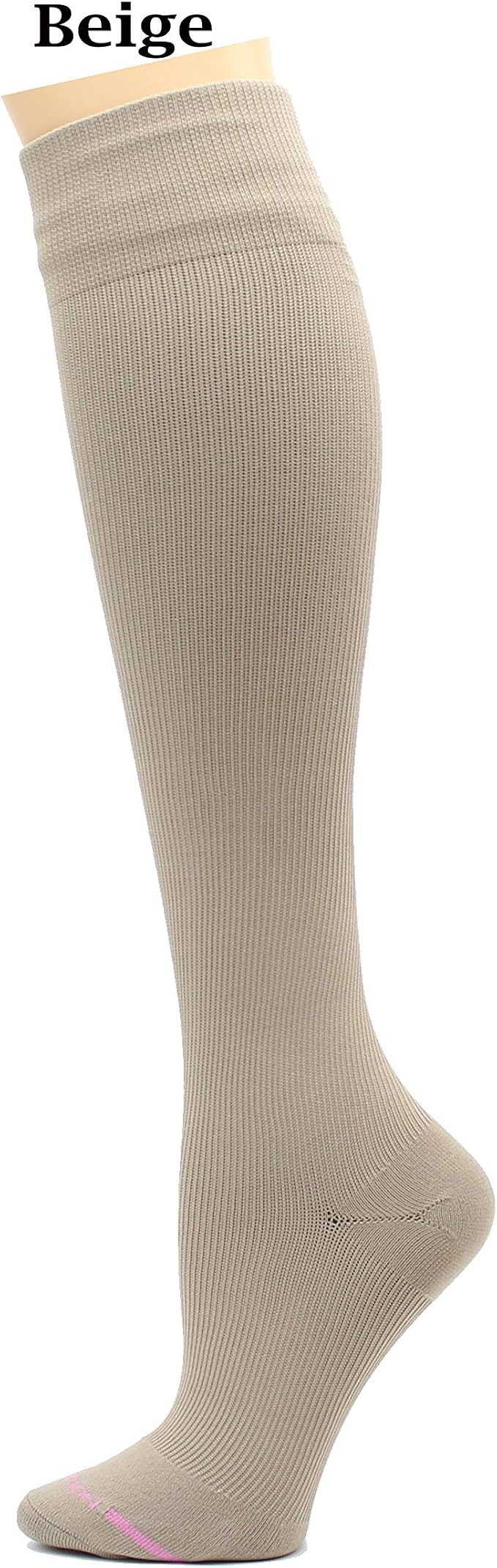 Dr. Motion 3 Pairs Light Summer Bright Fun Graduated Compression Women's Knee-Hi Socks - Image 2