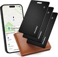 Rhinokey® Wallet Tracker Card Apple MFi Certified,0.07in IP68 Rechargeable | (iOS Only) Slim 0.07in Rechargeable IP68 Waterproof Tracker Item Finder Credit Card Tracker with Keychain Hole for Luggage by Rhinokey