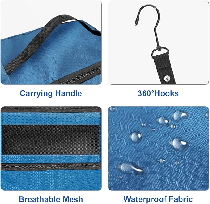 Olosar Suitcase Organizer, Travel Luggage Organizer Portable Hanging Travel Shelves Collapsible Hanging Packing Cubes for Carry on Suitcase - Image 3