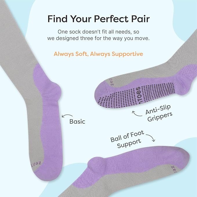 ZenToes Compression Socks for Women & Men, Knee High Socks with Targeted Cushioning - Image 8