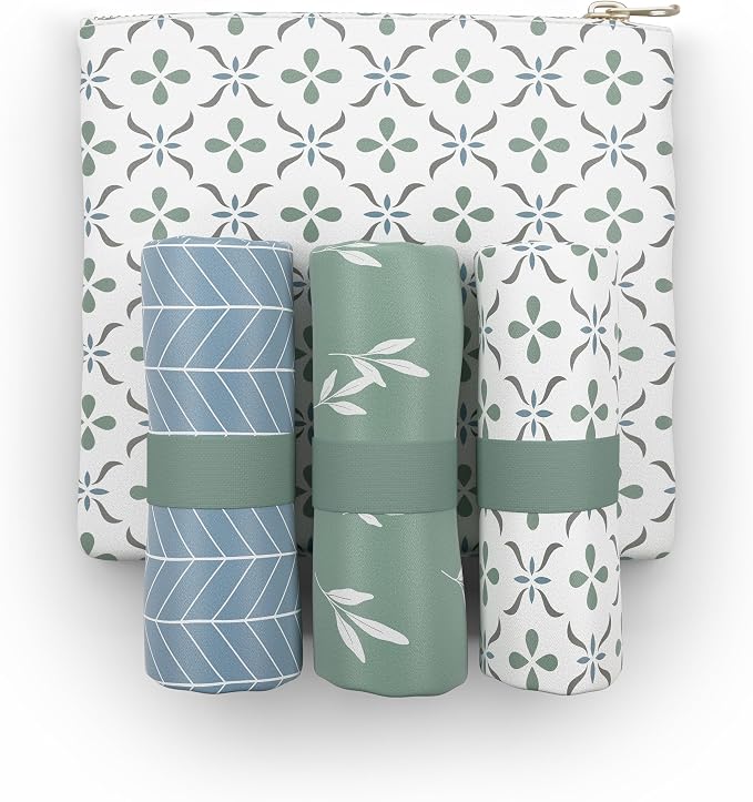 Pure Sage Reusable Grocery Bag - Stylish Shopping Bags for Groceries - Foldable Tote Bag - Image 2